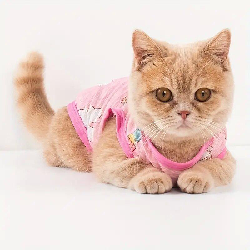 Summer Print Puppy Thin Dog Clothes Dog Vest for Small Dogs T-Shirt Dog Cooling Vest Cute Grils Dog Chihuahua Sunscreen Costume Delicate Jewelry