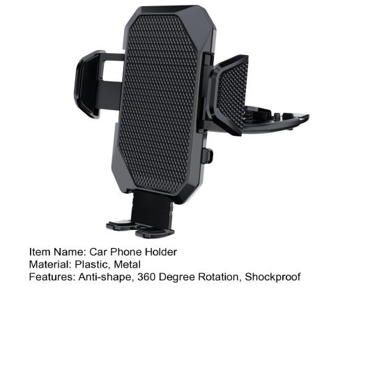 Автомобильный держатель для телефона с вентиляционным отверстием и защитой от сотрясений, лезвие для сотового телефона, крепление для телефона, выдвижное, противоскользящее, на 360 градусов