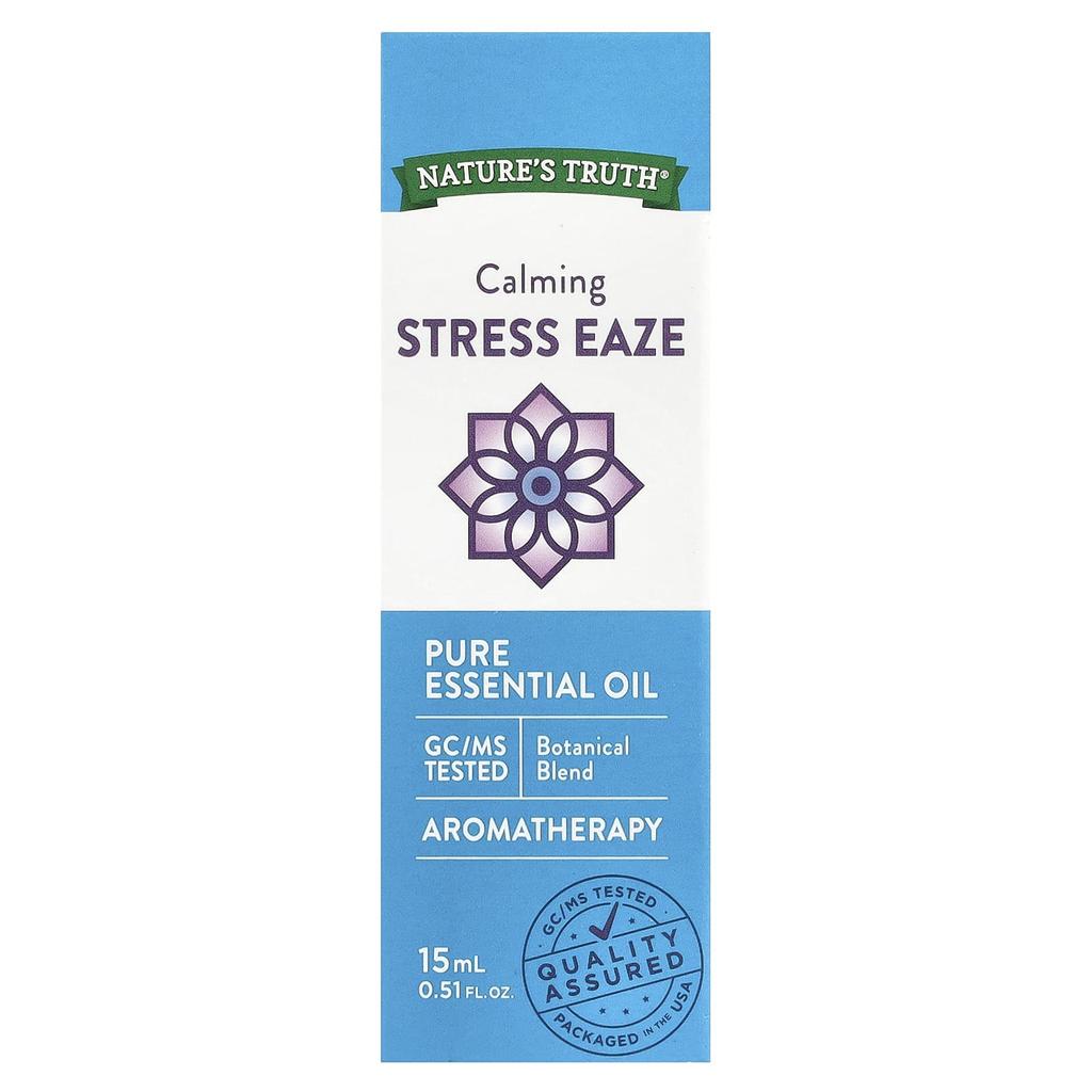 Nature's Truth Pure Essential Oils, Calming Stress Ease, 15 Ml (0.51 Fl Oz)