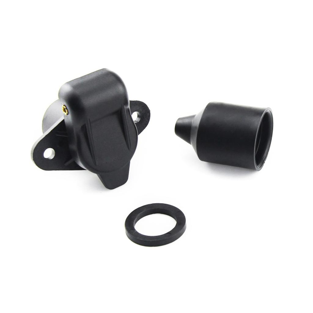 12V Tractor 3 Pin Plug Socket Trailer Plug Socket 3 Pin Suiatble for Trailer Truck RVs Car Caravan Tractor Durable