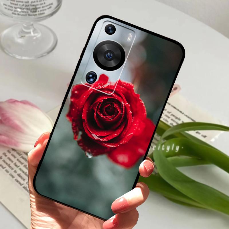 Для чехла Huawei P60 Мягкий силикон ТПУ Задняя крышка телефона Для чехлов Huawei P60 Pro Животный бампер Для HuaweiP60 P60Pro Защитный