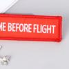 Flight Keychain Set Kiss Before Flight Crew Drive Safe Aircraft Metal Carving