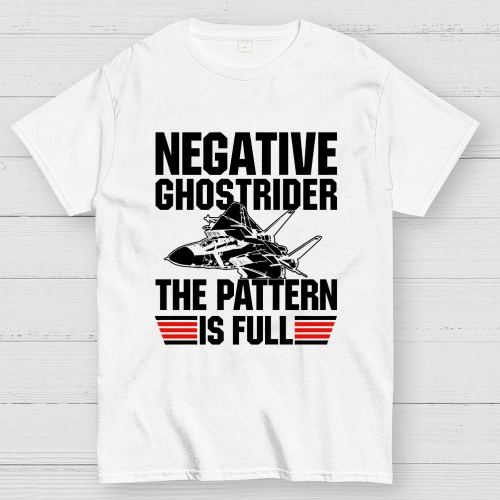 Negative Ghost Rider Pattern Is Full Unisex 100% Cotton Summer Casual Cool Loose T-Shirt