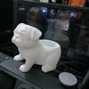 Plastic Pug Shaped Planter Pot 3D Printed Dog Succulent Planter Storage Flower Pot  Home Decor