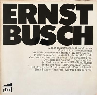 LP Пластинка ЭРНСТ БУШ - Эрнст Буш 2 (Песни Испанские S77102 планы Германия Народные Использованные