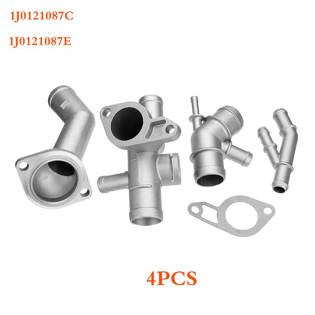 4 шт./комплект 06A121132A Замена для MK4 1.8T TT Алюминиевый фланец охлаждающей жидкости Модернизация комплекта Охлаждающая жидкость для двигателя