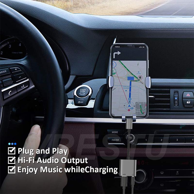 Переходник для наушников типа ЦАП 2 в 1 с USB C на двойной USB C для Samsung