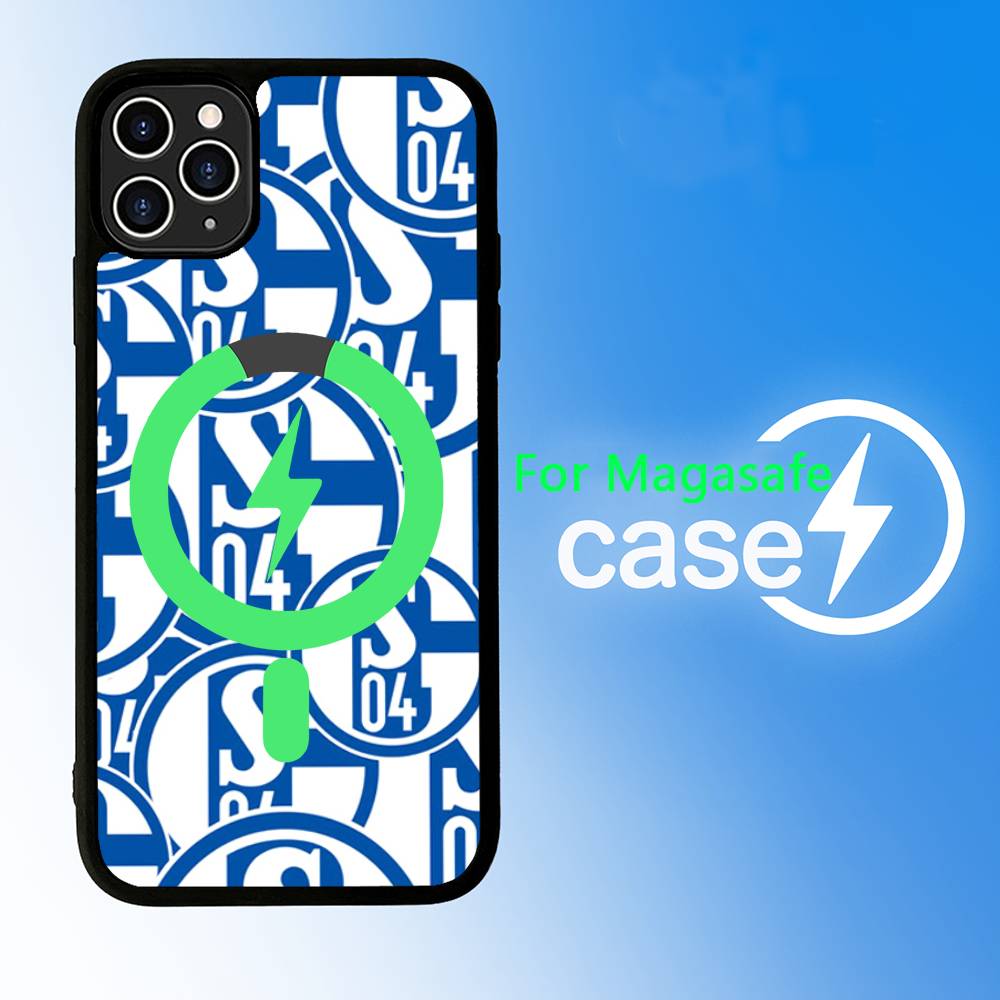 S-Schalke 04 For iPhone 17 Air 16 E 15 14 13 12 11 Pro Max Plus PC Shock TPU Cover For Magsafe Phone Cover