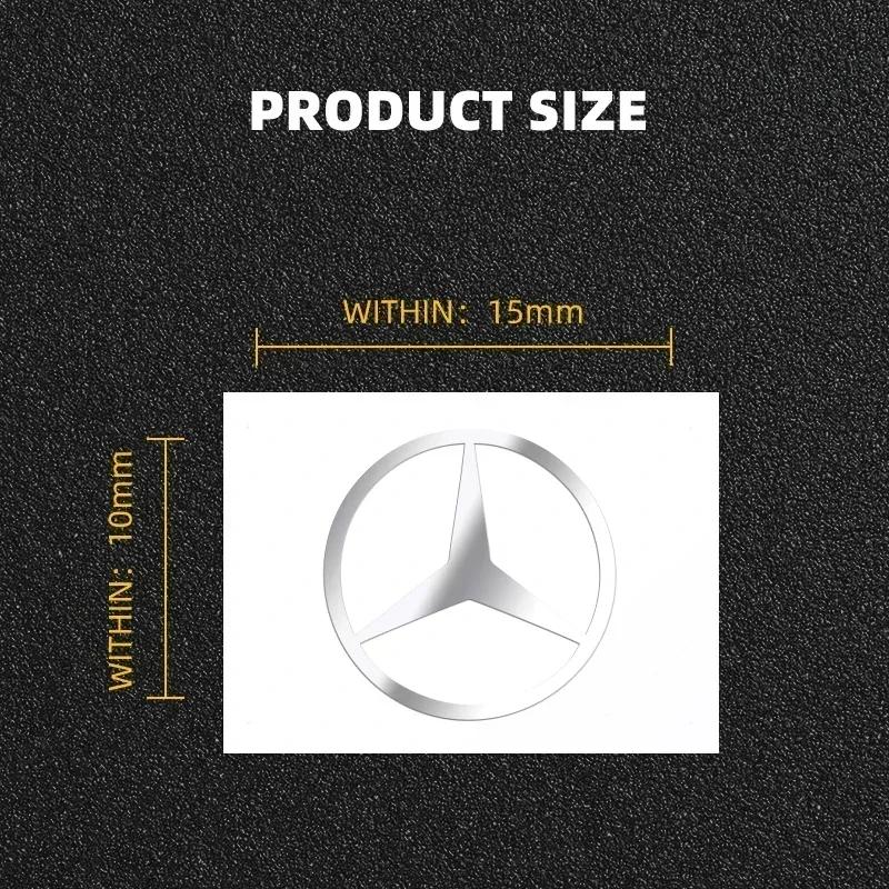 BTY4 2/5/10pcs 3D Metal Car Emblem Sticker Decor Badge Decal Interior Styling For Mercedes benz A B R G Class GLK GLA w204 W251 W463