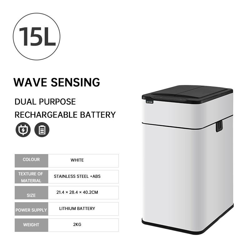 Умный мусорный бак из нержавеющей стали, автоматический датчик, кухонное мусорное ведро, большая емкость, корзины для пищевых отходов, корзина для мусора в ванной комнате