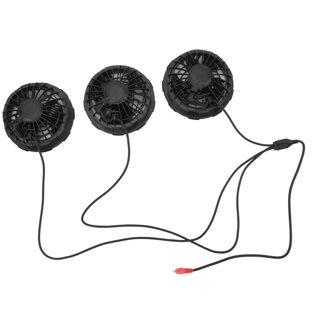 3PCS Cooling Vest Fans 7.4V DC Plastic 3 Speeds Lightweight Air Conditioned Clothes Fan with Copper Brushless Motor