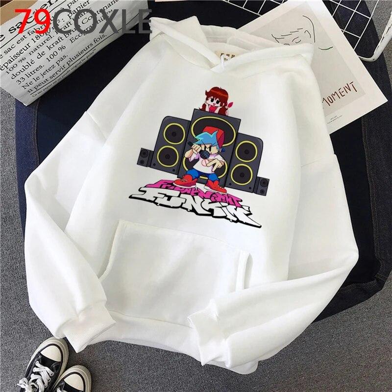 Hot Game Friday Night Funkin Толстовки Унисекс Каваи Хип-Хоп Harajuku Уличная одежда с мультяшной графикой Топы унисекс Модные толстовки Мужской унисекс