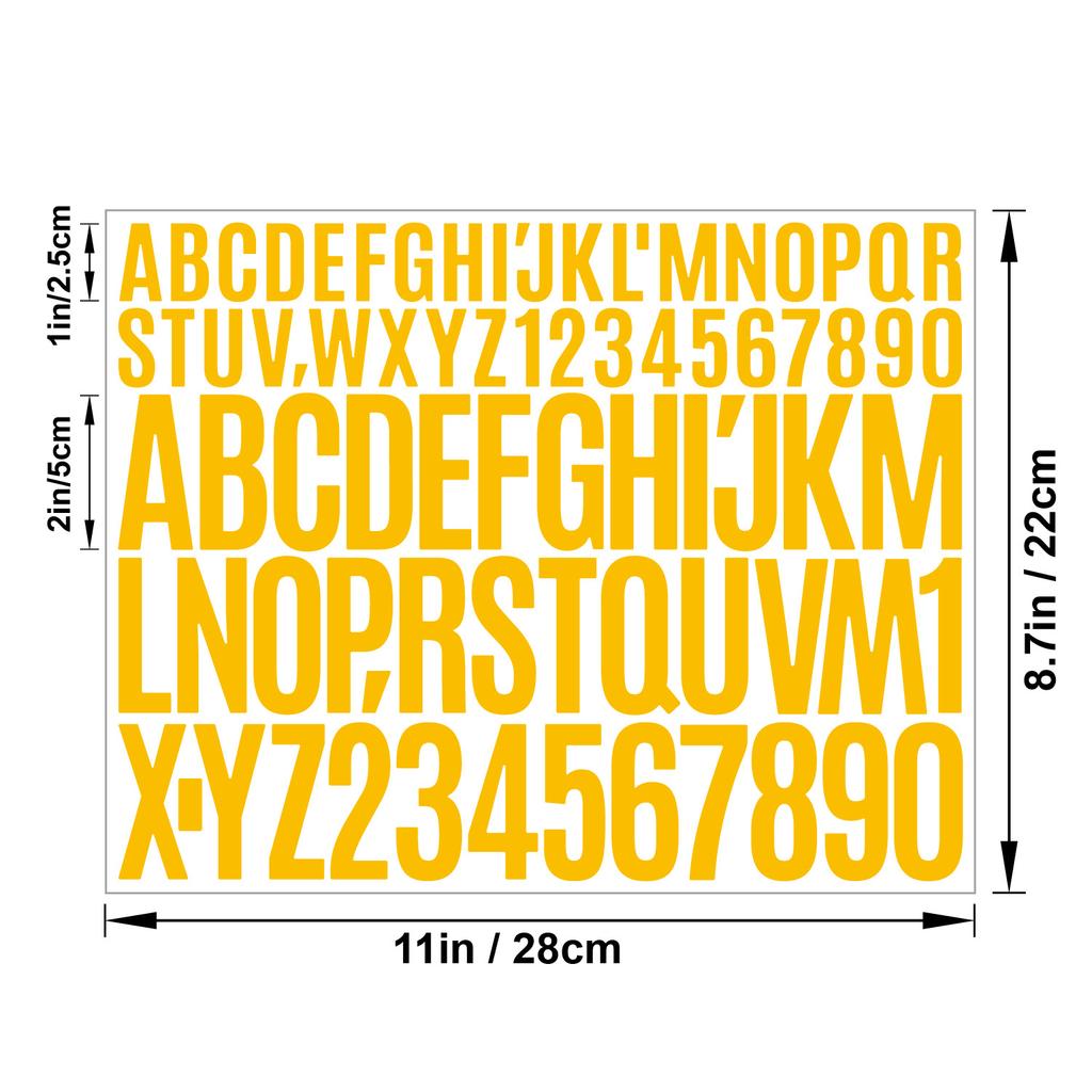 1+2 Дюймовая Наклейка с Буквами Самоклеящийся Винил Водонепроницаемая Подходит для Бутылки для Воды Ручной Скрапбук Постер Наклейка с Буквами