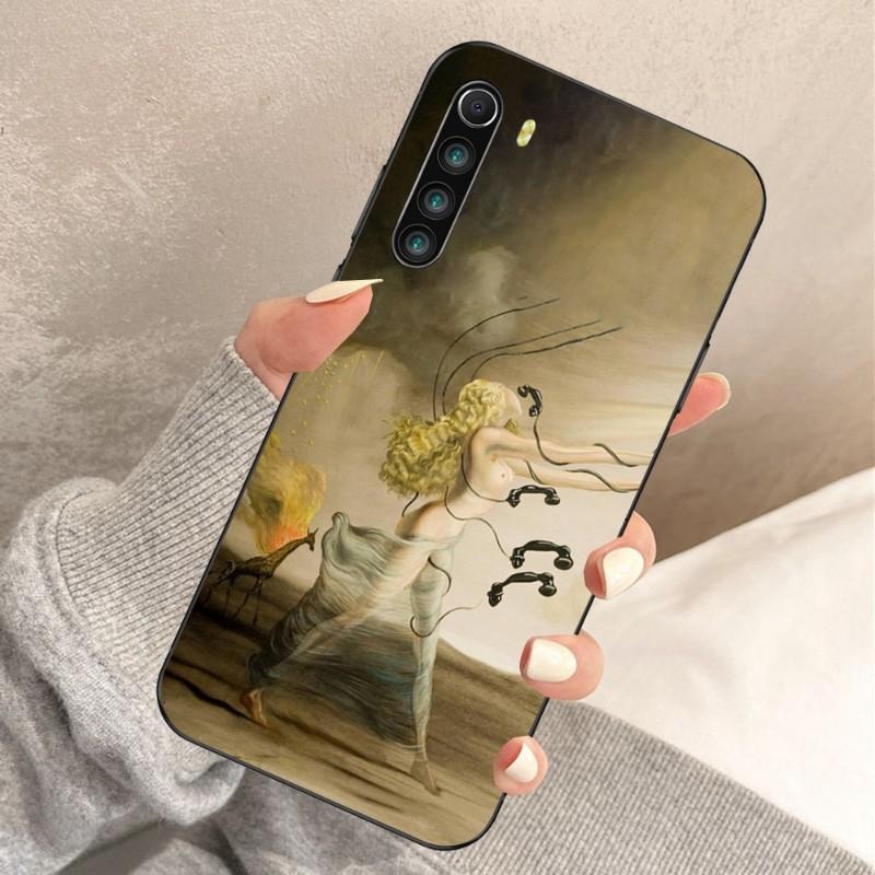 Чехол для телефона с рисунком Сальвадора Дали в стиле ретро для Xiaomi Redmi Note 11 10 9T 8 7 Pro Redmi 10 9 9A 9C 8 7 6, мягкий черный чехол для телефона