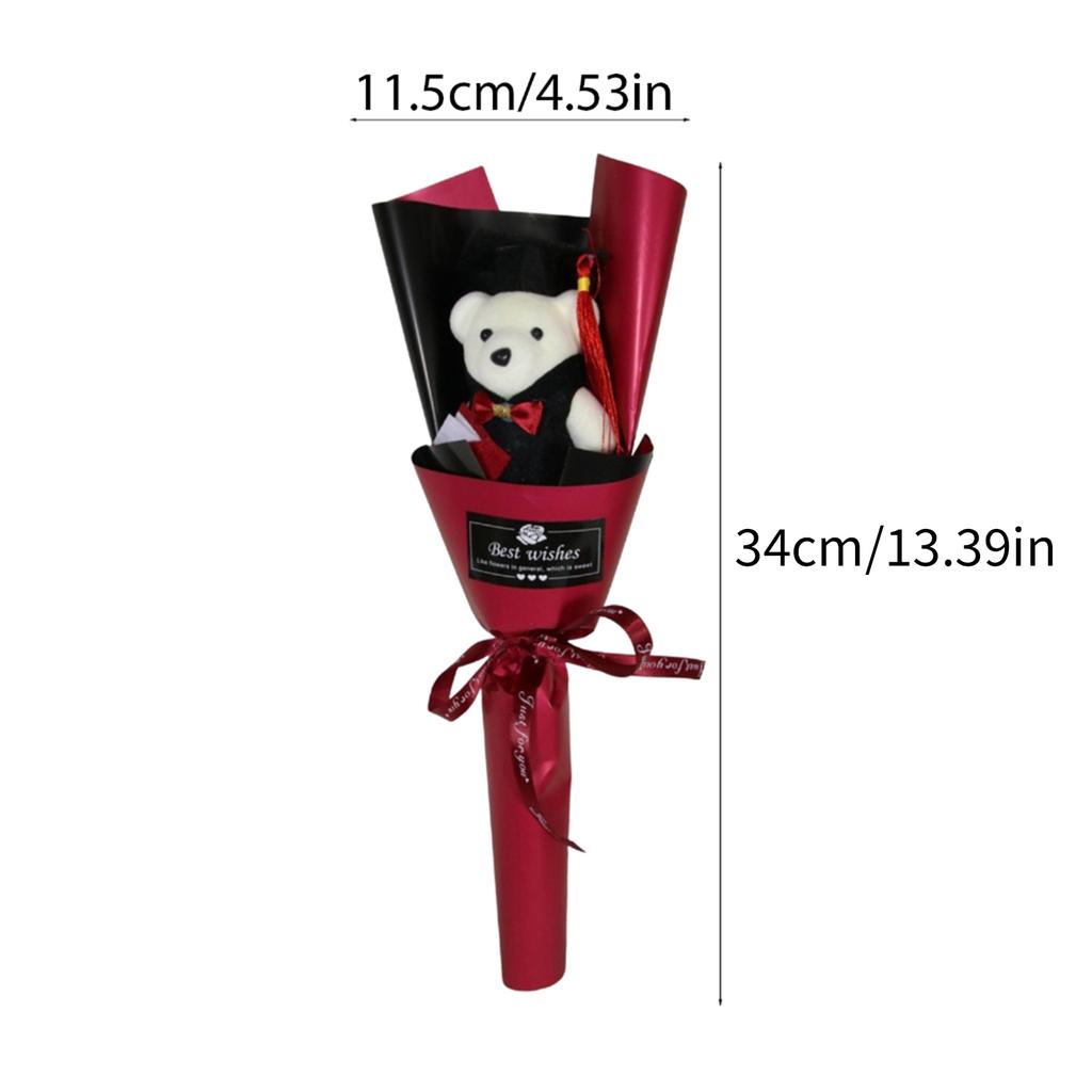 Graduation Bear Bouquets for Graduates Student Teacher Cartoon Doctor Bear Bouquets for Graduation Back to School Day