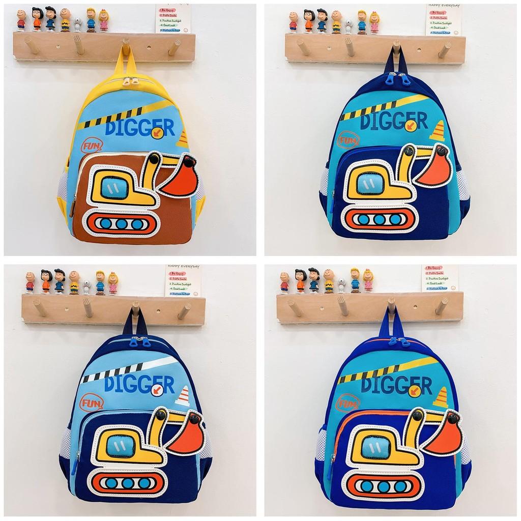 Cartoon Anime School Backpack Ergonomic Straps Lightweight Nylon For Preschool Kids Essentials