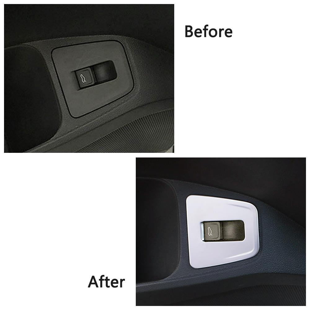 Для Volkswagen VW Tiguan MK2 2017-задняя дверь, кнопка переключения багажника, рамка, отделка из нержавеющей стали