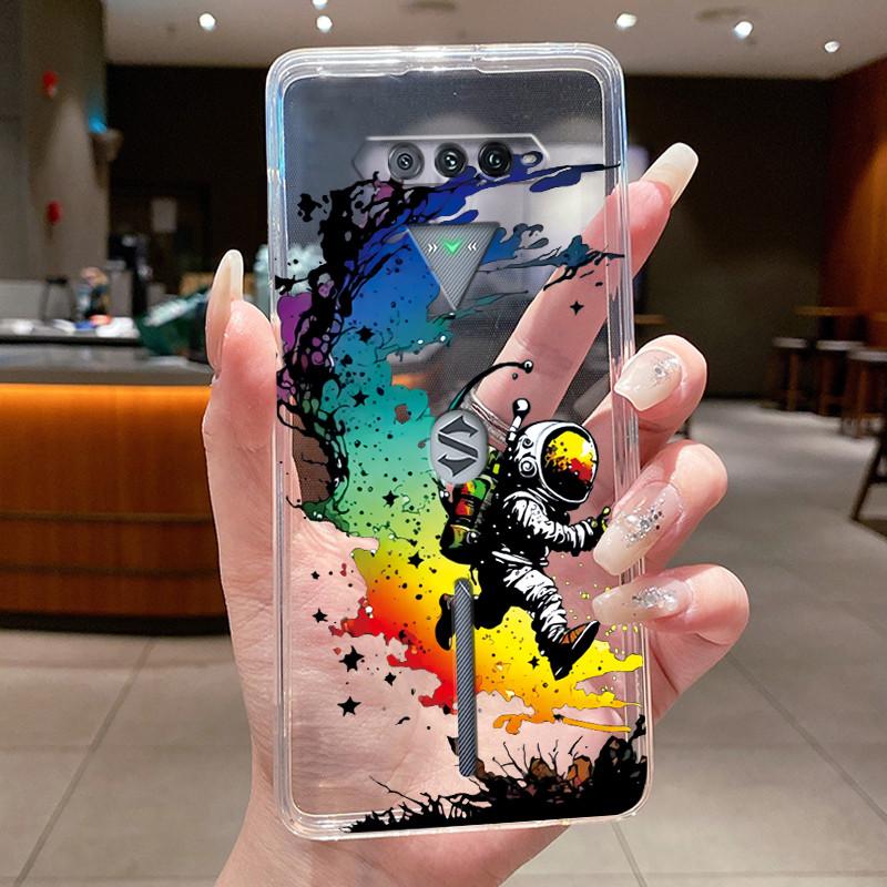 Jelly Case For Black Shark 4 Pro 4S Pro Flower Butterfly Phone Case Black Shark4 Shark4S Pro Soft Silicone Transparent TPU Cover