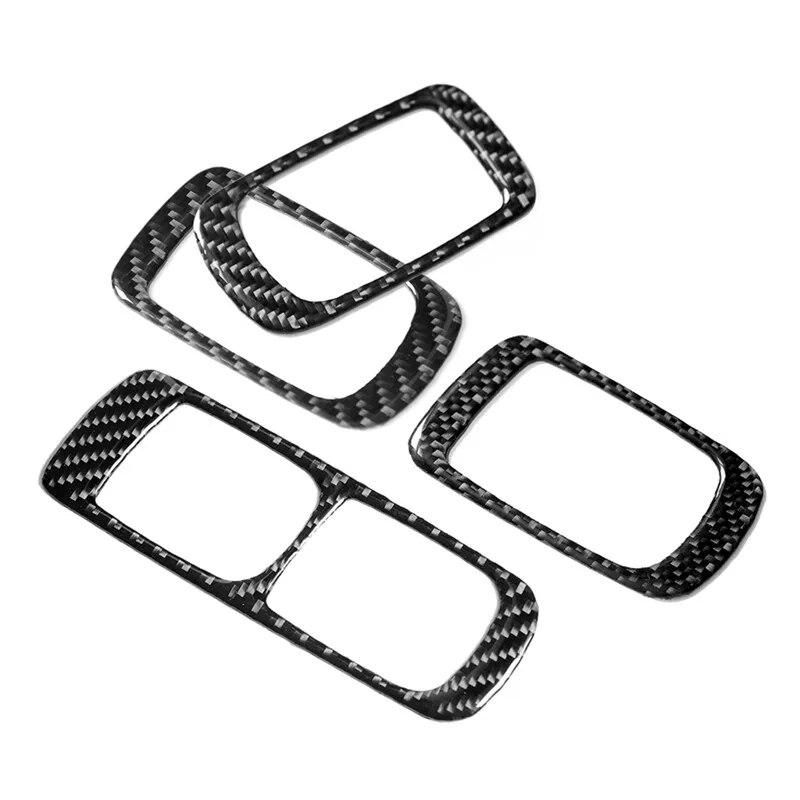 Door Lift Control Stickers For Porsche Cayenne 2003 2004 2005 2006 2007 2008 2009 2010 Carbon Fiber Car Interior Accessories