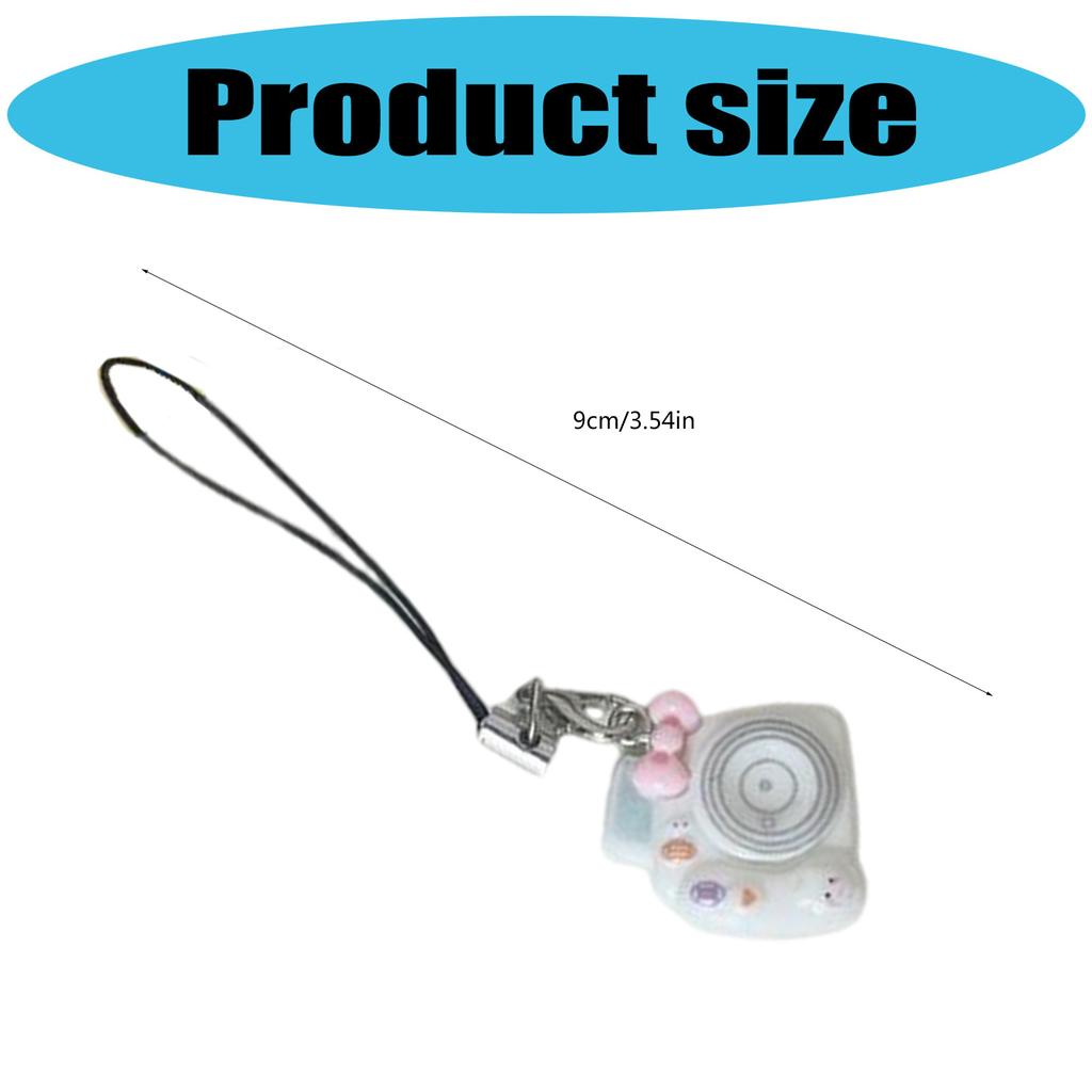 6 Color Option Miniature Camera Keychain Adorable Macaron Design Phone Lanyard Stylish Jewelry Charm For Backpacks