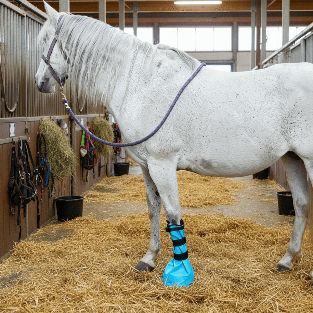 Elastic Bands Hoof Soaking Boot EVA Pad Hooves Care Treatment Equine Soaking Boot  Abscess Care