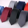 Classic Men's Wedding Solid Skinny Ties Fashion Plain Slim Ties Jacquard Woven Silk Ties for Mens Wedding Suits Cravate