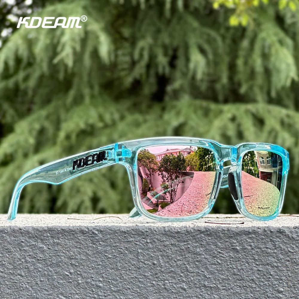 Солнцезащитные очки KDEAM Unisex Square с поляризованными линзами, подходящие для вождения, рыбалки, солнцезащитные очки с защитой от синего света, компьютерные очки