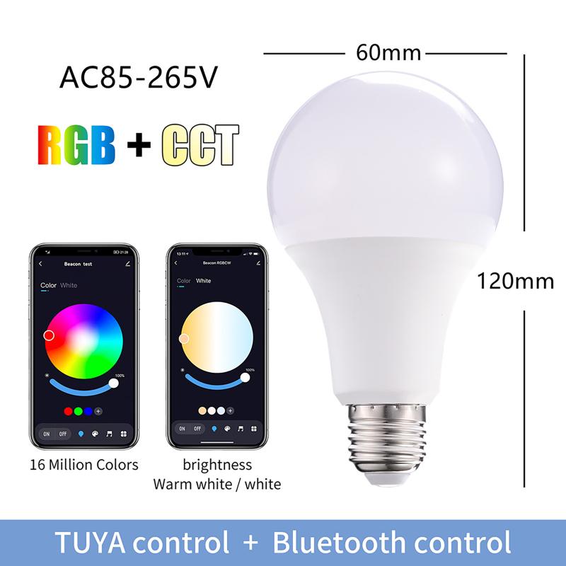 Умные лампочки, синхронизация музыки, приложение Tuya и пульт дистанционного управления, простая установка для спальни, кухни, ванной комнаты, прихожей, лестничной клетки