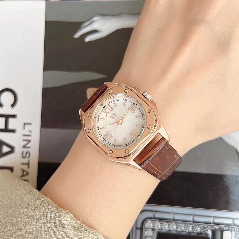 Tianta Square Belt Watch Women'S Niche Light Luxury Simple Roman Character Watch Fashion Casual Quartz Women'S Watch