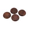 4Pcs Piano Caster Cup Black Walnut Coaster Non Slip Floor Protector for Furniture