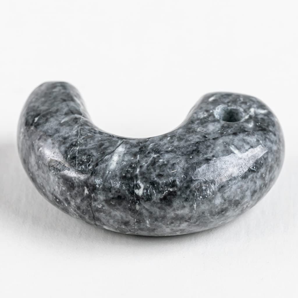 Итоигава Натуральный Нефрит Японский Национальный Дзёмон Камень Силы Мастерская по Нефриту Специальный Качество Гарантировано Дерево Павловнии MT0817 Магатама, Черный, Камень,