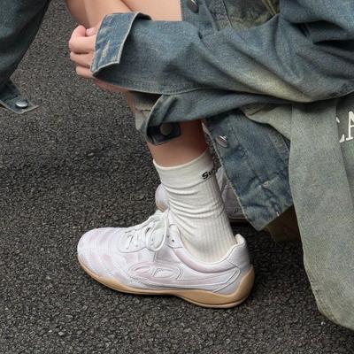 Кеды на платформе, маффины, немецкие тренировочные туфли, женские, лето 2025, новая мода, универсальные и удобные, спортивные и повседневные, полосатые туфли Форреста Гампа