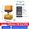 220V DN15 Copper Threaded Electric Ball Valve for Water Control