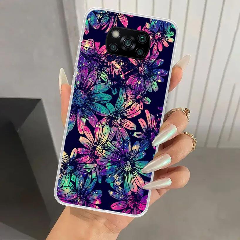 Мандала Подсолнух Мандала Чехол для телефона для Xiaomi Poco X7 X6 X5 X4 X3 Nfc F7 Ultra F6 F5 Pro F4 GT F3 M6 M5S M4 M3 Мягкая Печать Защит