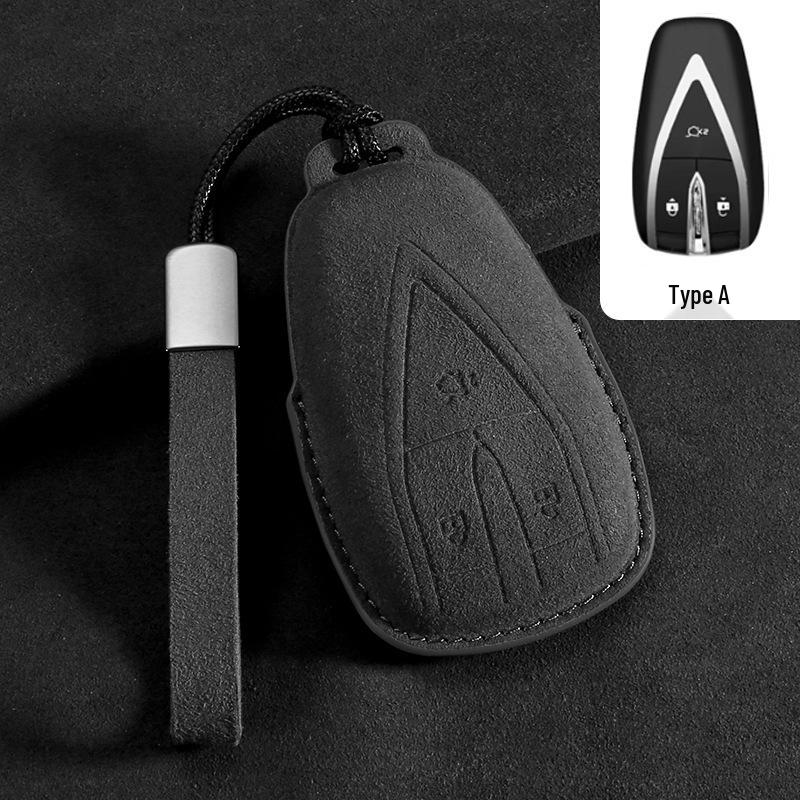 Чехол для смарт-ключа Changan SL03, темно-синяя натуральная кожа для UNI-K/T & UNI-V