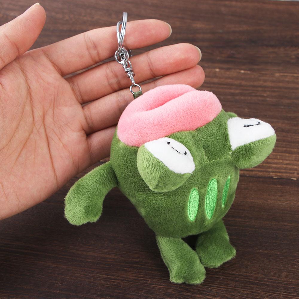 Dolls Plush Pendant Car Key Ring Stuffed Toys Plush Keyring Plush Keychain Big Mouth Frog Doll