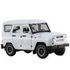 1/18 Россия УАЗ Хантер Модель автомобиля Металлическая литая Внедорожник Игрушка Симуляция Звук Свет Подарок для мальчика