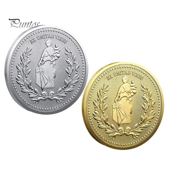 Монета Льва, счастливый жетон, двусторонняя монета с гравировкой богини-льва, металлический коллекционный реквизит для фильмов, монета для коллекционеров и любителей кино