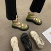 Летние сандалии на платформе женские с задним ремешком с открытым носком элегантные женские сандалии обувь уличные повседневные пляжные сандалии сандалии женские