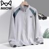 MiiOW Men's Spring Autumn Casual Collared Jacket