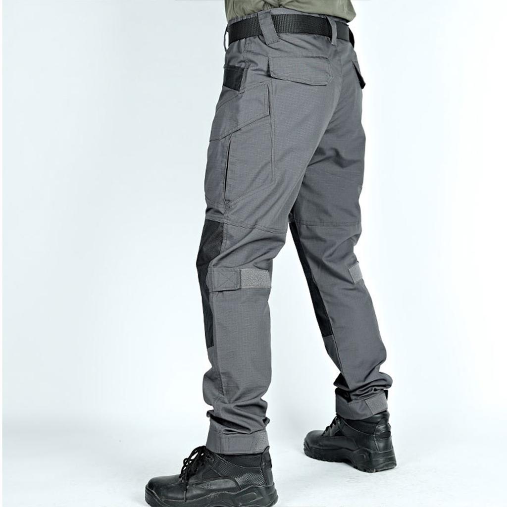 Мужские однотонные камуфляжные брюки-карго с несколькими карманами, мужские уличные брюки-карго с защитой от разрывов