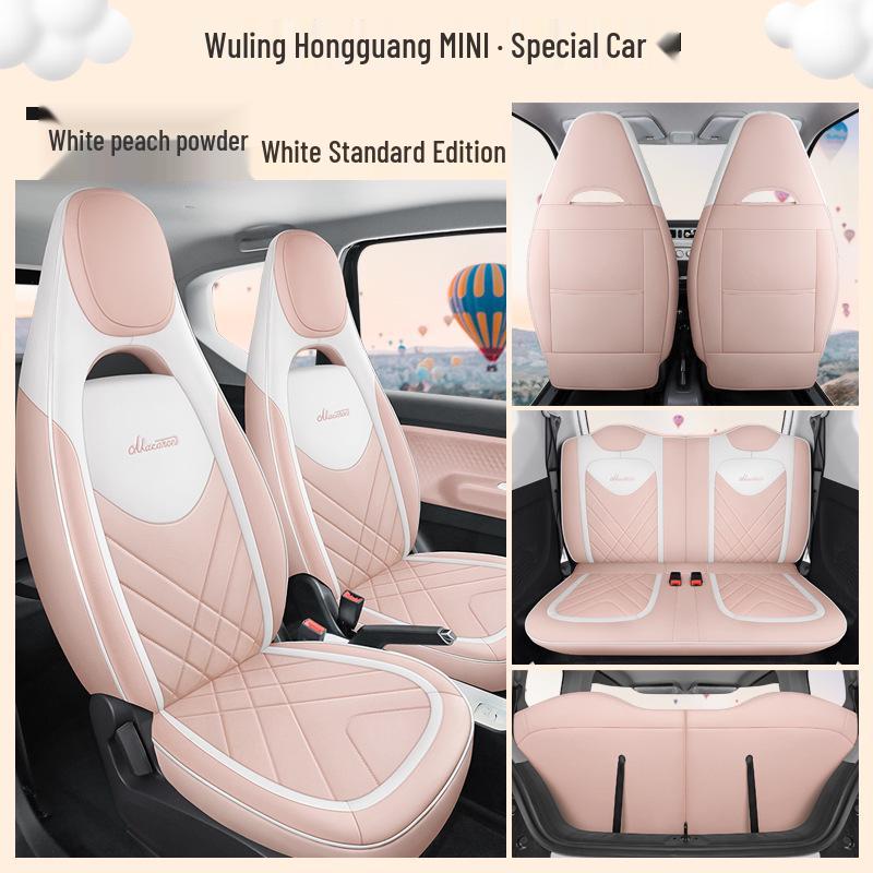 Wuling Hongguang Mini Macaron Full Leather Cartoon Seat Cover for MINIEV