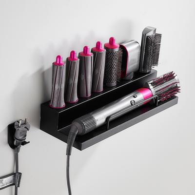 Держатель для щипцов для завивки волос для настенной полки Dyson без перфорации для ванной комнаты Органайзер для сушилки Dyson Wall Storage Rack