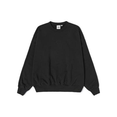 Vans OTW Series SS24 однотонный свитер с круглым вырезом и длинными рукавами, толстовка унисекс, черный VN000GBWBLK