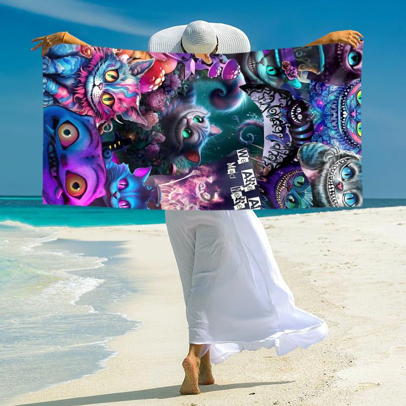 Fantasy Halloween Icons Towel Large Quick-Drying Microfiber soft S-Square Pants-s Beach Towel for Travel Fitness Bathing Camping. 0730s153