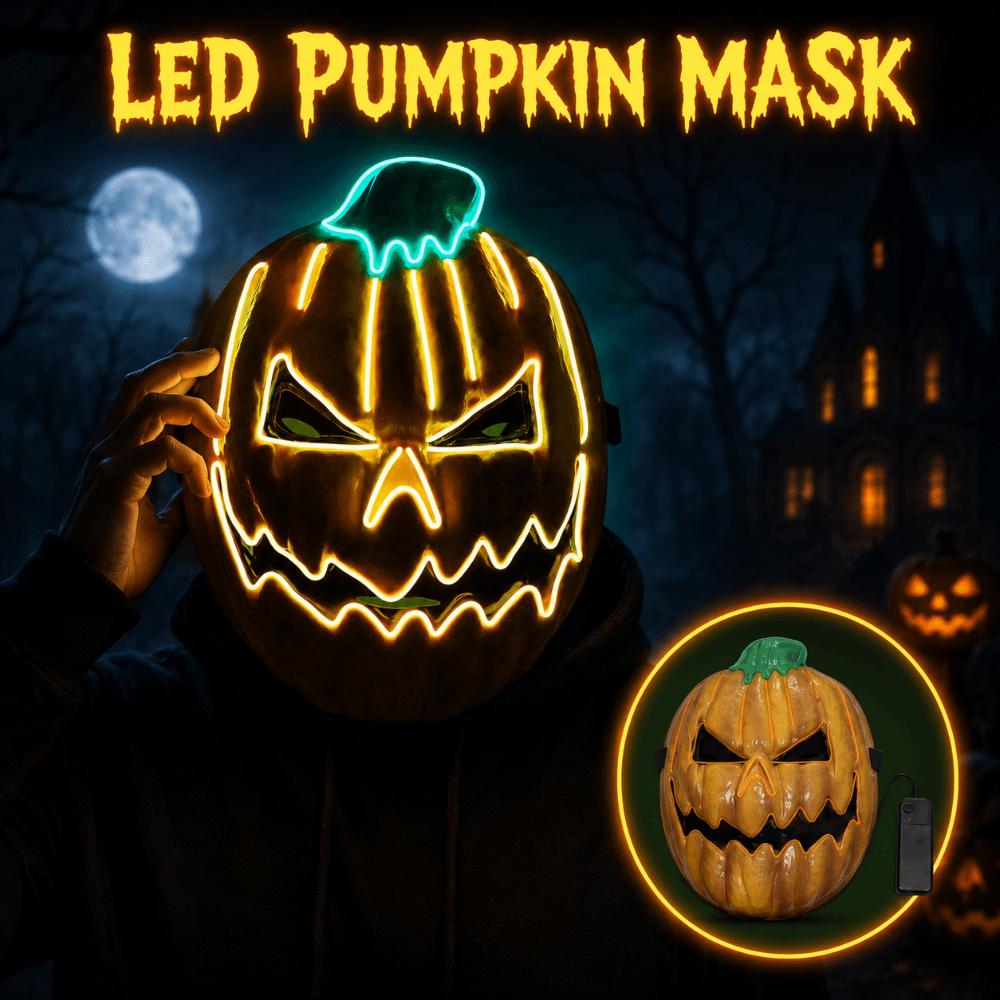 Realistic LED Pumpkin Mask Creativity Light Up Mask Full Face Mask Costume Party Supplies