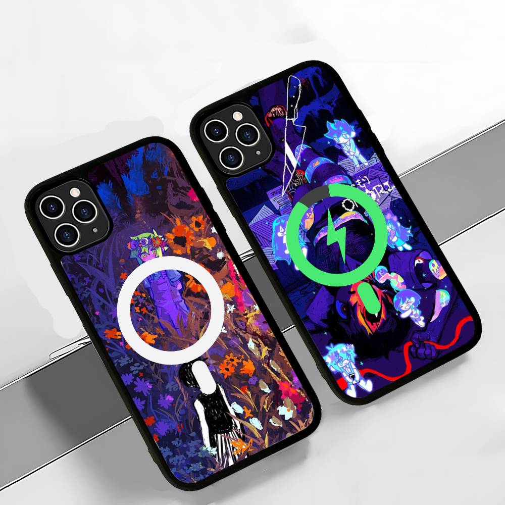 Чехол O-Omori Game для Magsafe, магнитный чехол для iPhone 17 Air 16 15 14 13 12 11 Pro Max Plus, беспроводная зарядка