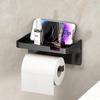 Bathroom Tissue Holder and Storage Rack for Toilet Paper Rolls and Tissue Box