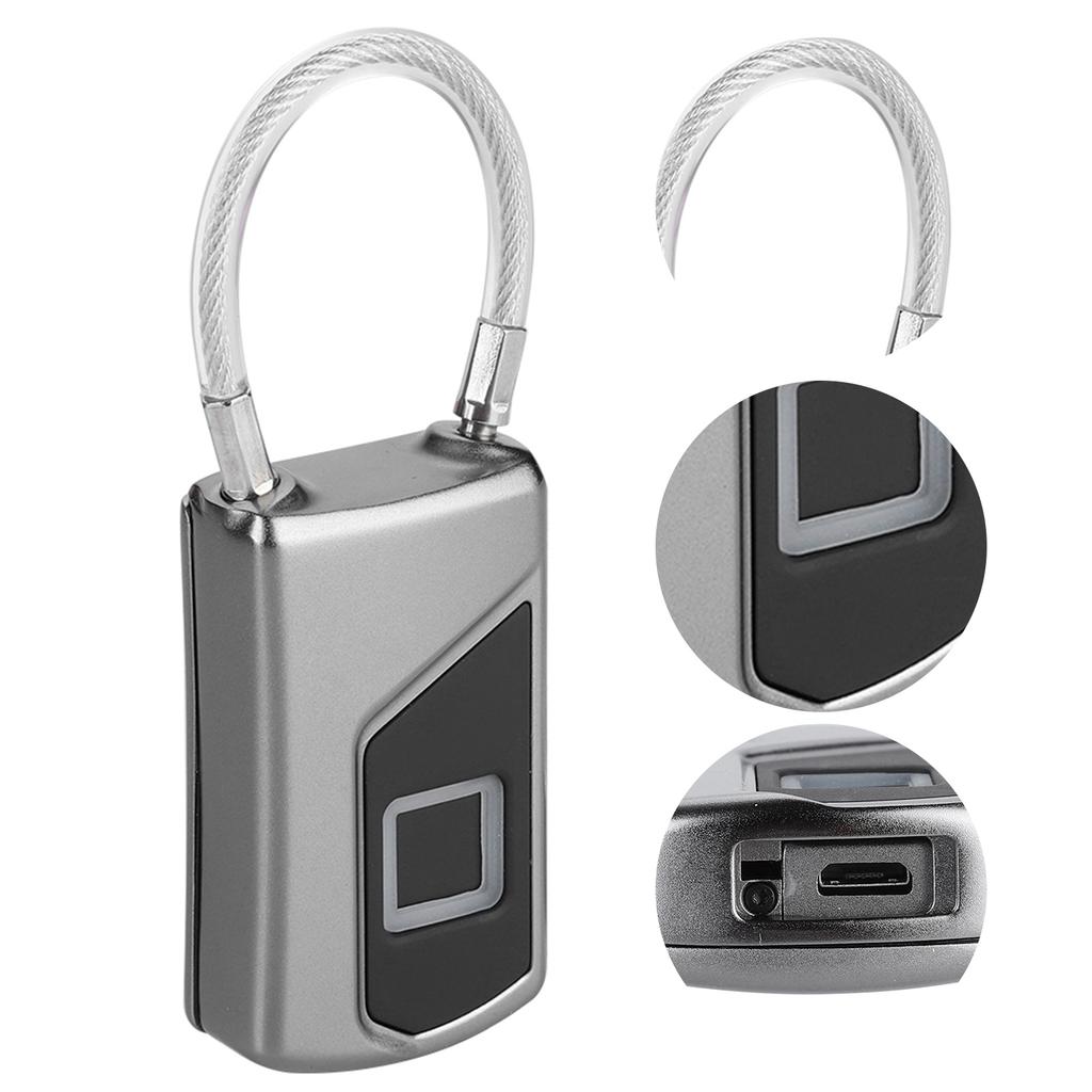 Smart Fingerprint Recogonizer Padlock Semiconductor Fingerprint Induction Lock