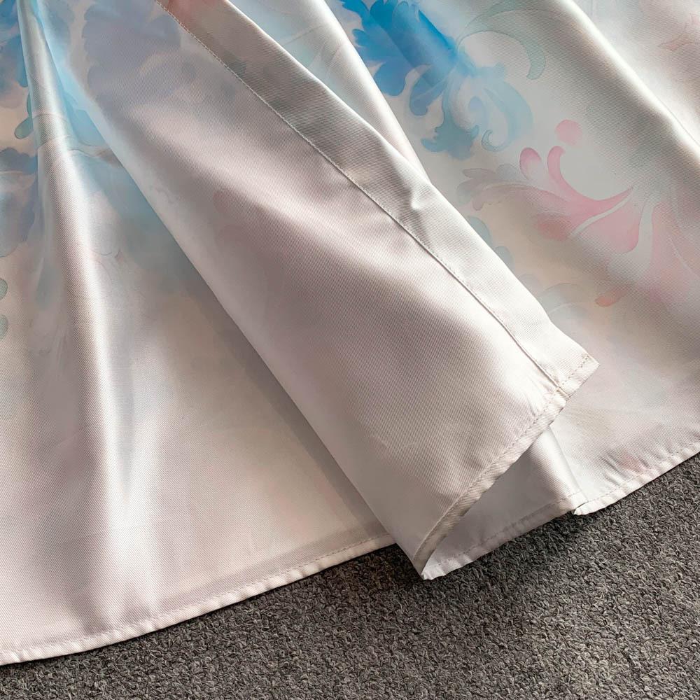 Элегантные длинные платья с цветочным принтом для женщин, летние, праздничные, с рукавами-рюшами, цельные, запашные, с V-образным вырезом, винтажные, ретро, вечерние